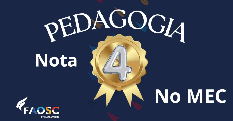 Pedagogia Nota 4 no MEC